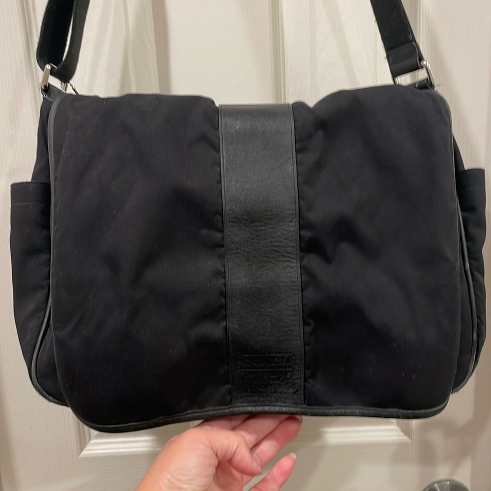 COACH Commuter Messenger, Laptop, Diaper Bag Leather Trim